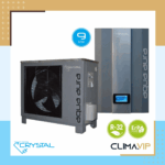 Инверторна термопомпа въздух-вода Crystal Aqua Aura II 9S, 9 kW